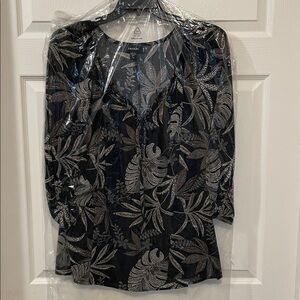 Gorgeous Karen Kane exotic blouson sleeve top new with tags size 1X